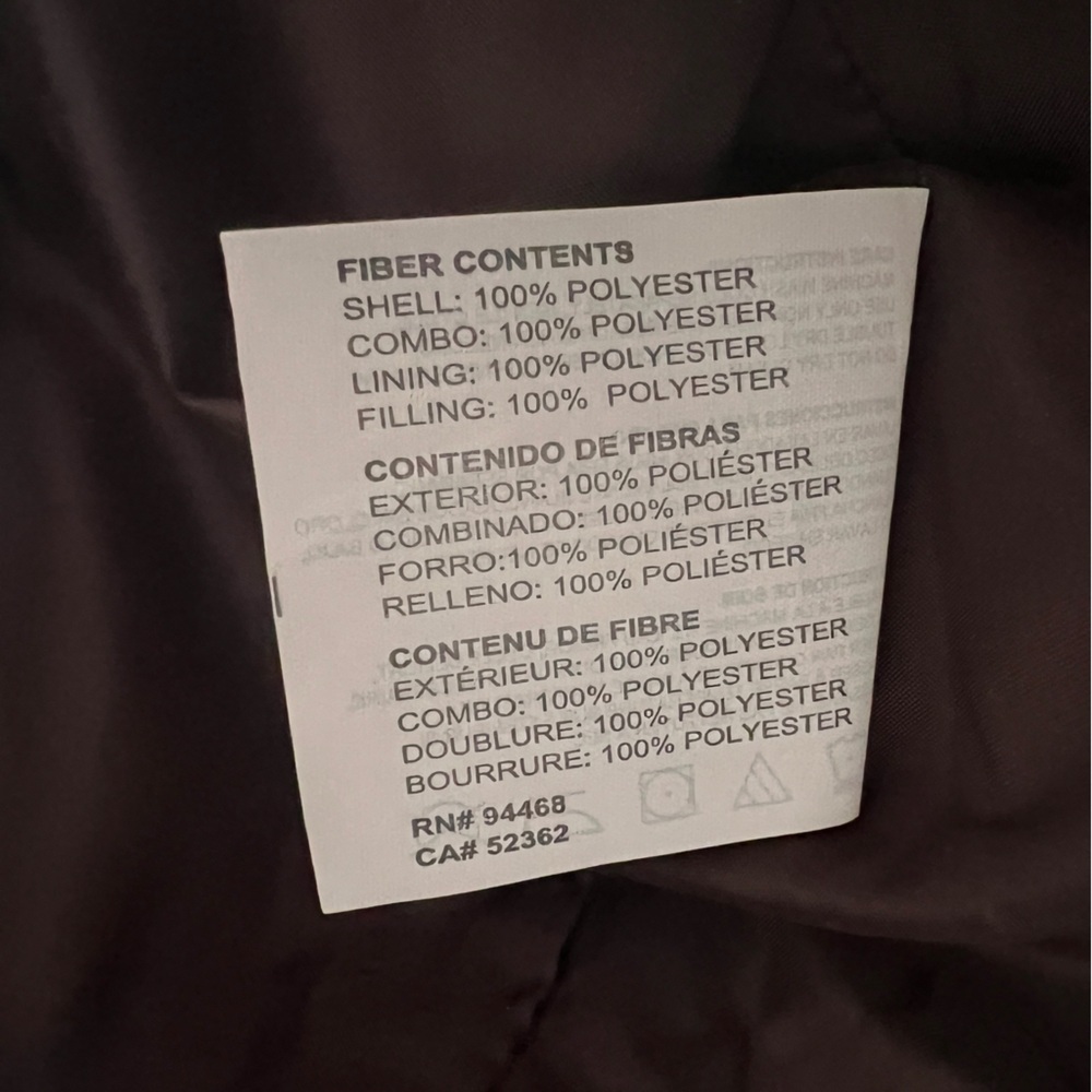 NWT Espirit Women's Brown Quilted Parka Jacket Size XL - Picture 9 of 15